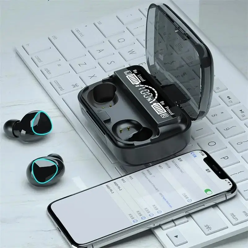 Wireless Bluetooth Headphones Handfree Dispay Bluetooth Earphones HiFi Stereo Music Wireless Earbuds Waterproof Gaming Headset