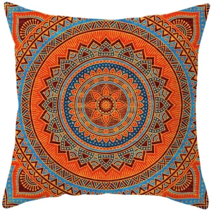 Mandala Print Square Pillowcase Home Decor Car Sofa Cushion Cover