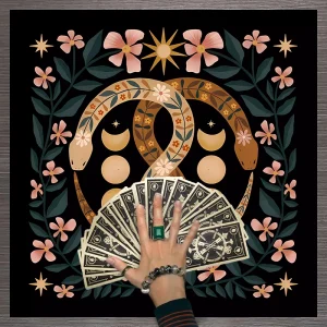 1pc Tarot card tablecloth, twelve constellations divination, starry sky altar cloth, Tarot card game decoration tablecloth