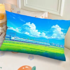 Ins-Style Ink Landscape Dormitory Pillow, Bedside Bedroom Pillow Gift, Nap Creative Living Room Sofa Cushion