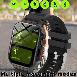 1.91 Outdoor Military Smart Watch Men Bluetooth Call Amoled Smartwatch For Android IOS IP68 Waterproof Sports Fitness Watches