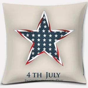 American Independence Day Series LOVE USA Printed Square Home Decoration Pillowcase Cojines Decorativos Para Sofá Akcesoria Kuch