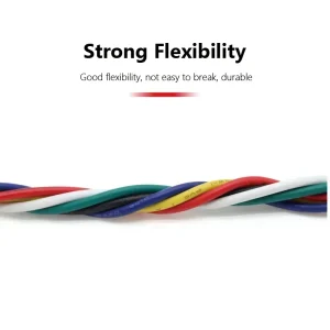 (5 Colors Mix Kit)UL1007 Wire PVC Insulation Tinned Copper Cable Stranded Electrical Line 30/28/26/24/22/20/18/16 AWG PCB Wire