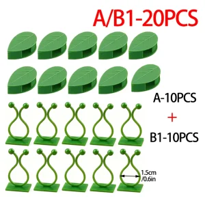 Plant Vine Traction Holder Invisible Plant Climbing Wall Fixture Clips Self-Adhesive Hook Indoor Outdoor Twisted or Fastened