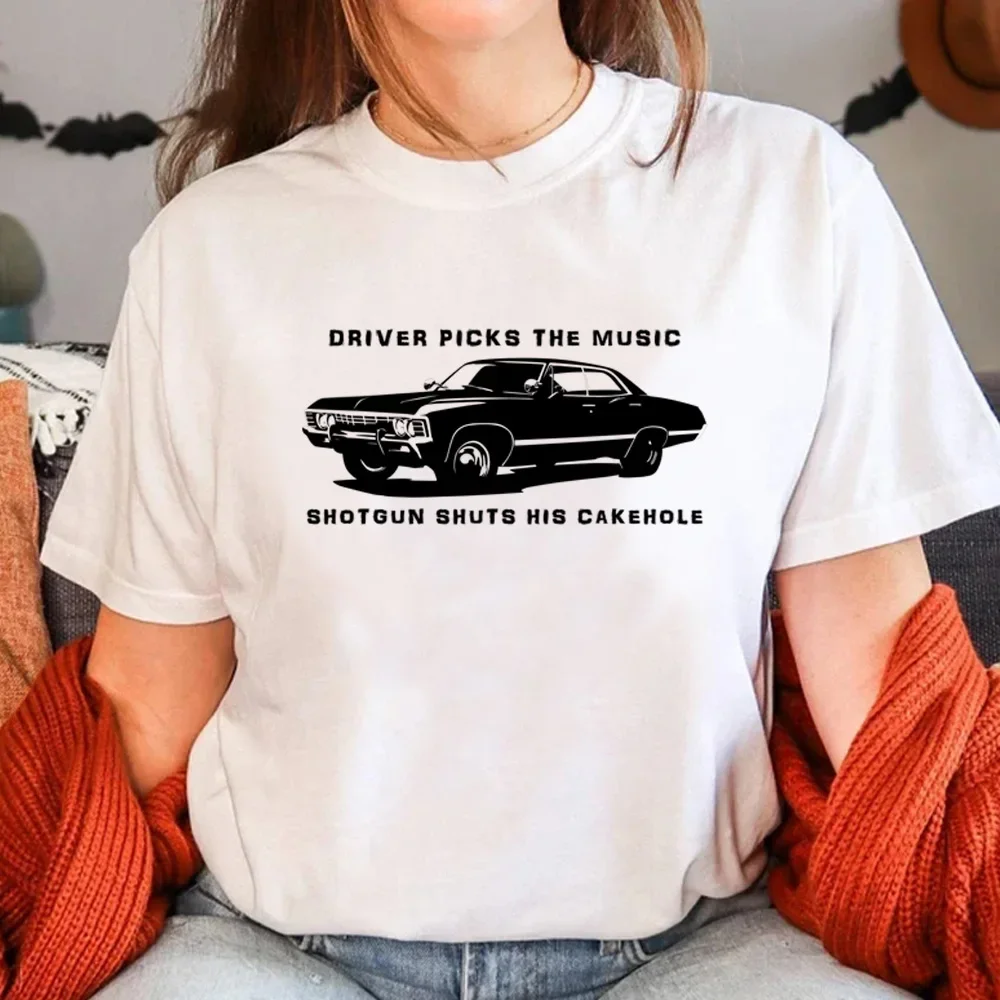 Supernatural T-shirts Women Japanese T-shirts Female Anime Funny Clothing - Image 3
