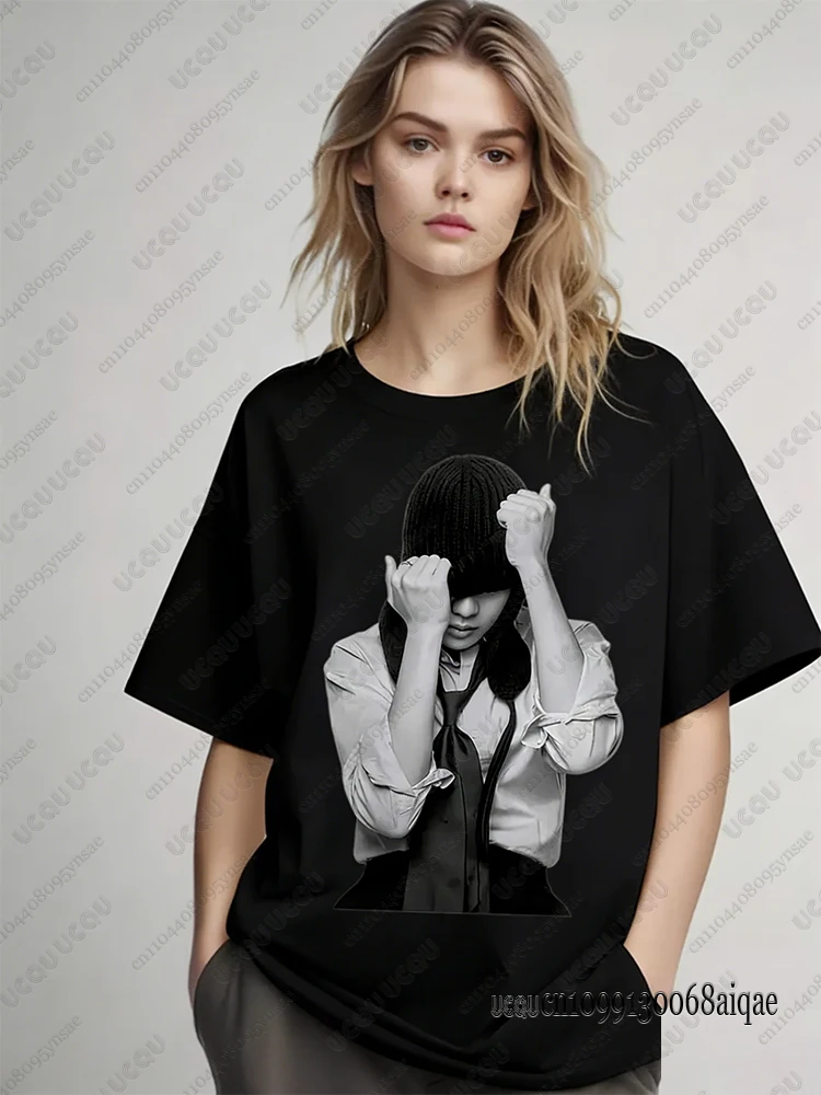 K-pop Famous Singer Polera Manga Corta Print T-shirts For Women 2026 World Tour Concert T-shirts Fans Gifts Y2K Boy Band Tops - Image 4