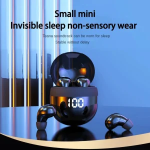 Mini Wireless Bluetooth 5.3 Headphones Bass Sleeping Headset with Microphone Noise Cancellation HD Earbuds