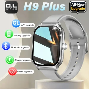 2025 H9 Smartwatch Dial to Answer Calls Calorie Tracking Heart Rate Blood Oxygen Monitoring Bluetooth Multifunctional Smartwatch