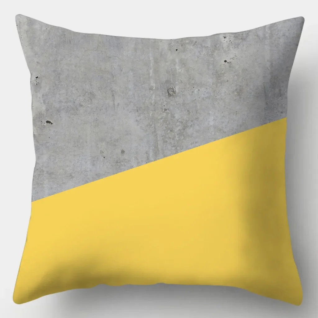Yellow series Pillowcase 45cmX45cm Square Sofa Pillow Cover Creative Sun Flower Cushion - الصورة 20