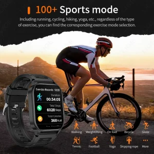 LIGE Outdoor Smart Watch Men Bluetooth Calling Fitness Tracker Heart Rate Sleep Health Monitoring LED Flashlight Smartwatch 2026