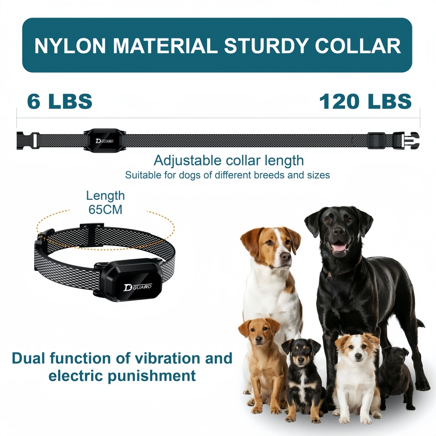 3300FT Electric Dog Training Collar Remote Control Waterproof Pet BehaviorFor 6-120lbs Puppy With Shock Vibration Anti-barking - الصورة 2
