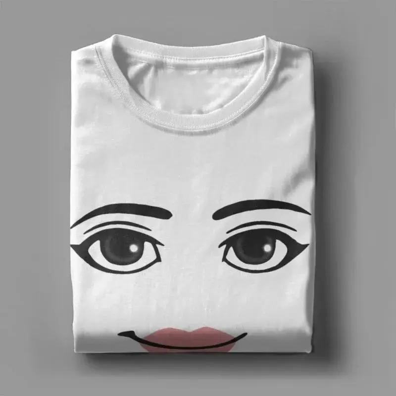 Novelty Robloxs Face Game Meme Graphic T Shirts Men Women Fashion Short Sleeve T-shirts Unisex High Quality Tops - Image 5