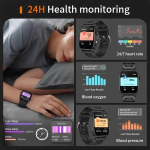 LIGE Outdoor Smart Watch Men Bluetooth Calling Fitness Tracker Heart Rate Sleep Health Monitoring LED Flashlight Smartwatch 2026