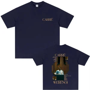 Rapper WeRenoi Carré Album Graphic Print T Shirt Men Women's Hip Hop Fashion Pop Music T-shirt Summer Male Casual Vintage Tshirt