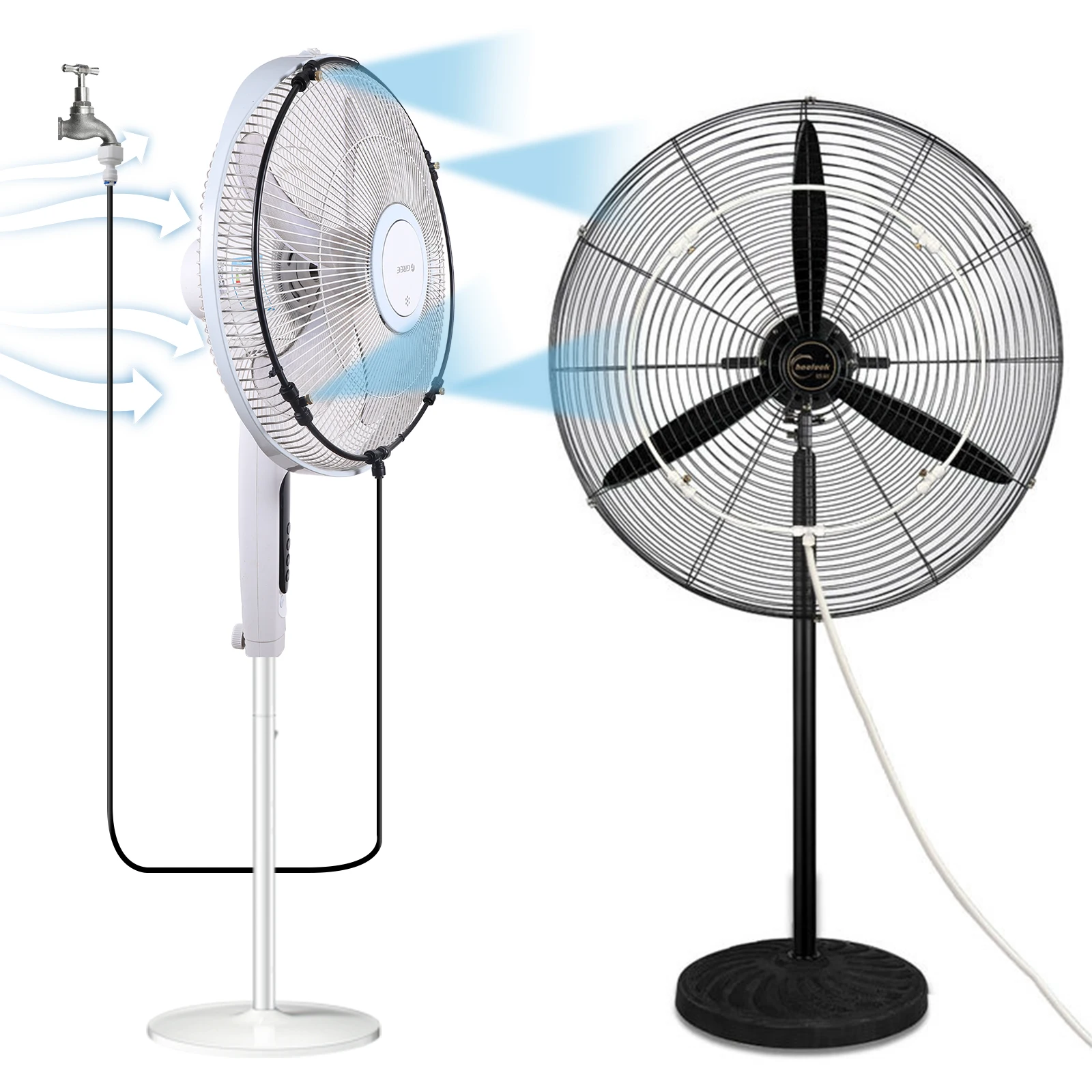 Outdoor Misting Cooling System 3/6/10m Garden Patio Terrace Balcony Drop Temperature Nebulizer DIY Fan Cooler Fog Sprayer - الصورة 4