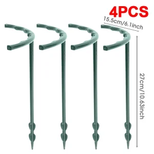 2/12Pcs Plastic Support Pile Stand Plant Support Pile for Flowers Greenhouses Arrangement Fixing Rod Holder Gardening Tools