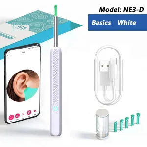 Visual Ear Wax Cleaner with Camera Safe Earwax Removal Endoscope with 5M Camera Luminous Otoscope Ear Cleaning Tools Ear Care