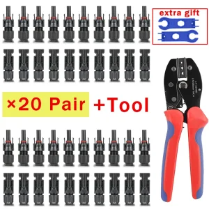 10/20/40/100/200/400Pcs Photovoltaic Solar Connector kit 1000V 30A connectors for solar panels PV/MC 2.5/4/6mm²