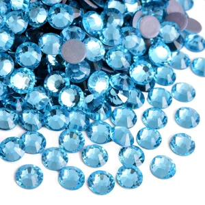 BOBOHOO Multi-color SS6-SS30 Glass Crystal Hot Fix Rhinestones Flatback Iron On Stone For DIY Nail Art Fabric Clothes Decoration