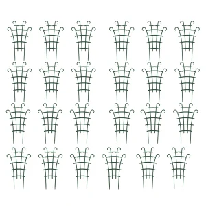 12Pcs Garden Growing Plant Climbing Trellis Potted Vegetable Trellis Reusable Vegetable Support Stake Decorative Plant Pot Cages
