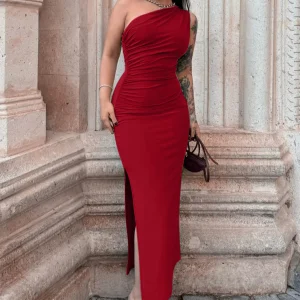 Summer Women' Maxi Dresses Sexy Split Fashion Sleeveless Backless Slim Dress Female Casual Streetwear Club Elegant Party Dresses