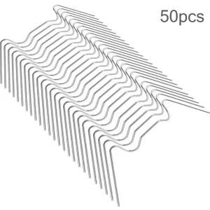 25/50/100pcs Stainless Steel Greenhouse Glazing Clips W Glass Clips For Greenhouse Spares Garden Supplies greenhouse accessories