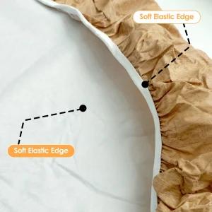 Round Table Cloth Waterproof oil-proof Farmhouse Table Cover Decorative Wood/Woven Texture Desk Cover Tabletop Protection Cloth