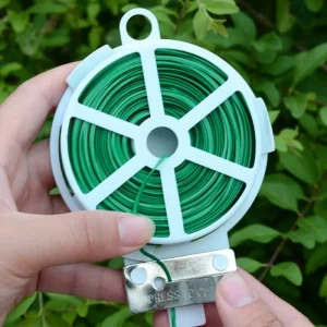 Garden Plant Twist Ties Reusable Flower Plant Climbing Cane Supports Strap Self-cutting Iron Wires Support Fixed Cable Tie Tools