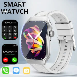 LAXASFIT New Smart Watch 2.01" 3D Curved Screen Men Women BT Call Sports Fitness Health Smartwatch Music Weather Smart Watch