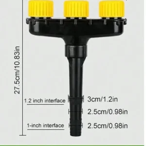 Multi-Nozzle Adjustable High Flow Spray Head For Home Garden, Agricultural UseGardening Sprinkler For Flowers, Farms, Lawns