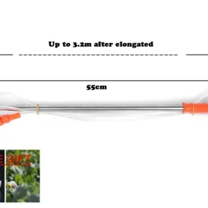 Hand Pressure Retractable 2.2/3.2m Spraying Rod Outdoor Garden Pesticide Spray Tree Watering Can Accessories Stainless Steel Rod