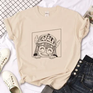 Arale T-shirt female designer Japanese women's casual loose fitting T-shirt girl designer Harajuku clothing