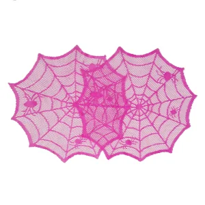 Purple lace polyester Halloween round placemats table decorative napkin cloth waterproof placemats home decorations gifts