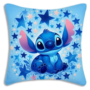 Hot Cartoon Anime S-Stitchs Pillow Covers Cartoon Sofa Decorative Home Double-sided Printing Short Plush Cute Cushion Cover