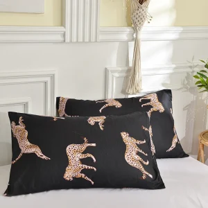 Printed Pillow Cover 2pcs Pillowcase 48x74cm Pillow Sham for Home Bed Pillowslip Rectangle Cushion Cover funda almohada