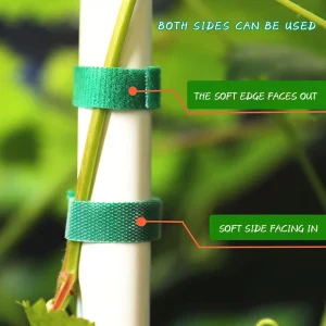 2M Nylon Plant Ties Plant Bandage Hook Tie Loop Adjustable Plant Support Reusable Fastener Tape for Home Garden Accessories