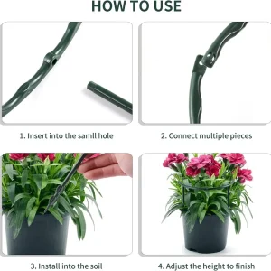 4/1Pcs Can Spliced Plant Support Pile 2Size Single Layer Orchid Rack Multi Meat Sun Flower Support Leaf Rack Garden Accessories
