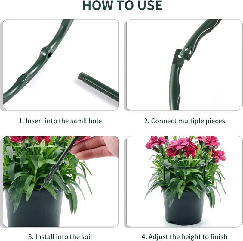 4/1Pcs Can Spliced Plant Support Pile 2Size Single Layer Orchid Rack Multi Meat Sun Flower Support Leaf Rack Garden Accessories - Image 5