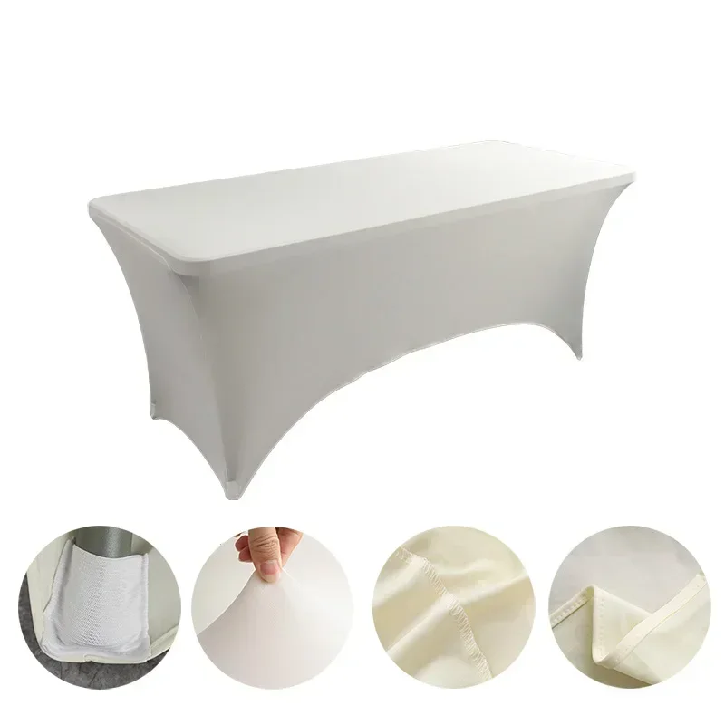 6FT 8FTSpandex Tablecloth High Stretch Wedding Hotel Birthday Table Cover for 4ft 5ft 6ft 8ft Folding Table Cocktail Tablecloth - Image 32
