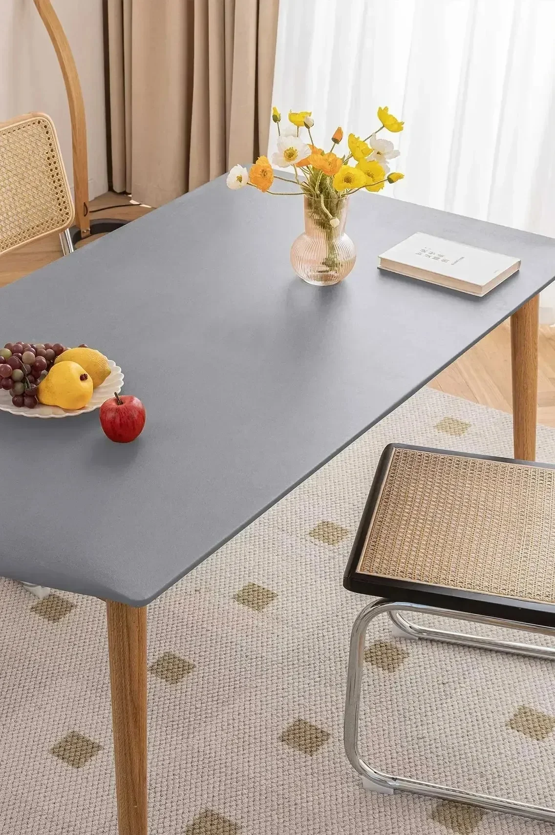 1PC Leather Elastic tablecloth Custom Square Round Table cover Waterproof dinning table cloth Protector Desk mat - Image 14