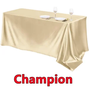 Rectangle Satin Tablecloth,Silkly Soft Solid Color Table Cover For Dining Room Wedding Party Banquet Supplies Dinner Tablecloths