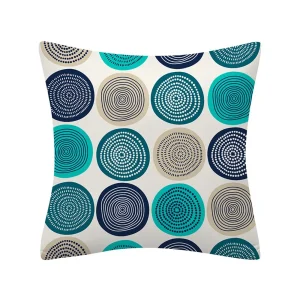 Geometry Cushion Cover 45x45 Polyester Pillowcase Decorative Sofa Cushions Pillowcover Home Decor Black Yellow Blue Pillow Cases