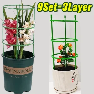 Green Plant Support Pile Frame Greenhouse Arrangement Semicircle Fixed Rod Indoor Flower Plants Vine Climbing Bracket Hock Pen