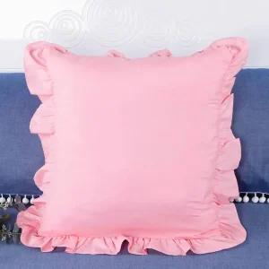 1-Pack Pillowcases with Ruffles (No Pillow Core ) , Farmhouse French Shabby Romantic Chic Pillow Cover for Bedding