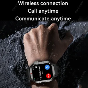 New Military GPS Smart Watch Men Flashlight Health Monitor Waterproof Outdoor Sports Fitness Bluetooth Call Smartwatch Men Women