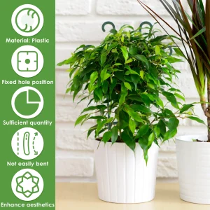 12Pcs Garden Growing Plant Climbing Trellis Potted Vegetable Trellis Reusable Vegetable Support Stake Decorative Plant Pot Cages