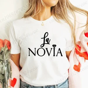 Spanish Team Bride Tribe T-shirt Girls Single Farewell Bachelorette Party Shirt Bridal Shower Wedding Party Tops Women Clothing