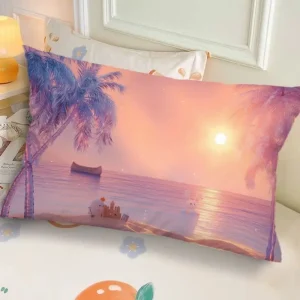 Ins-Style Ink Landscape Dormitory Pillow, Bedside Bedroom Pillow Gift, Nap Creative Living Room Sofa Cushion