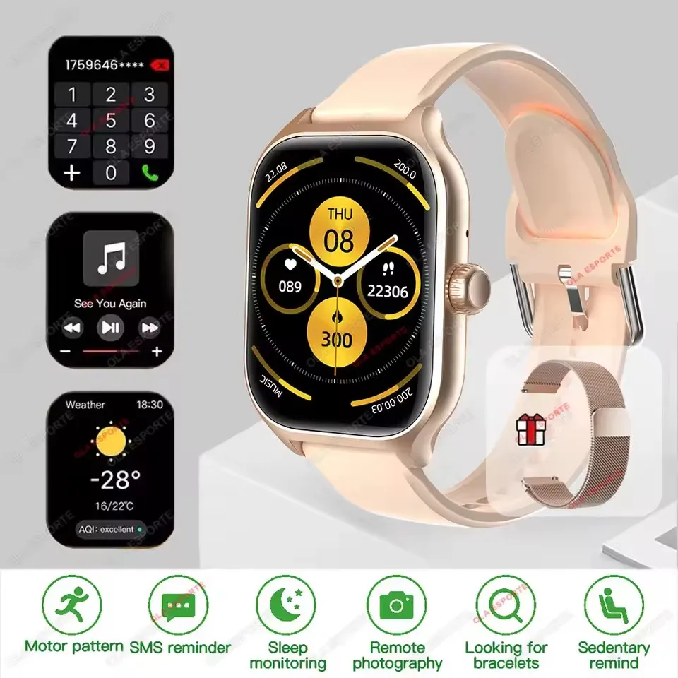 New Smartwatch Dial to Answer Calls Calorie Tracking Heart Rate Blood Oxygen Monitoring Bluetooth Smart Watch for ios Android - Image 14