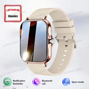 2026 Women Smart Watch Fitness Clock Sports Heart Monitor Smartwatch Bluetooth Call Music Playback 1.83'' Surprise Gift Watches